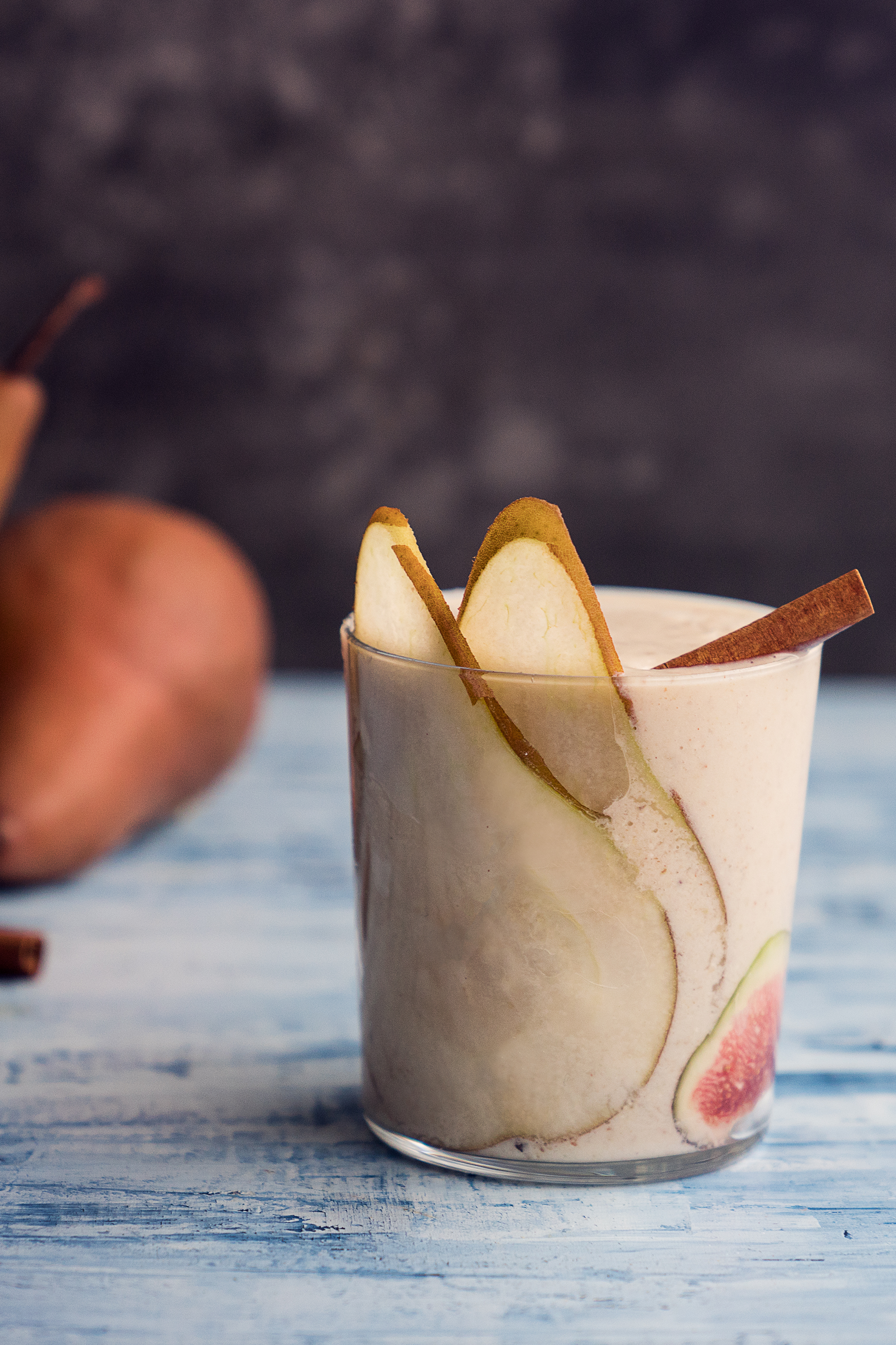 spiced pear vanilla smoothie pin