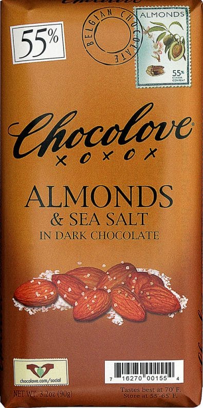 Dark Chocolate Bar Almonds & Sea Salt